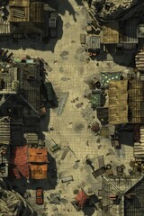Post Apocalyptic Battlemap: Supermarket Ruins - RPG Terrain
