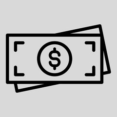 a money with amount of dolar on it