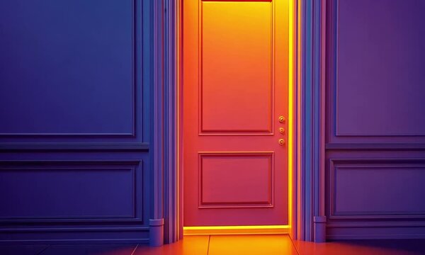 Glowing Doorway: A Passage to the Unknown