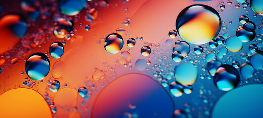 water droplets shaped wallpaper design abstract organic colorful background, ai generative