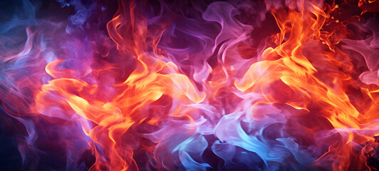 Fototapeta premium water fire shaped wallpaper design abstract organic colorful background, ai generative