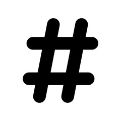 Obraz premium hashtag sign