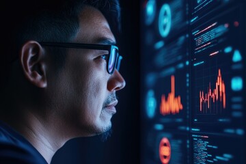 A privacy-conscious individual browsing online with a VPN and encrypted browsing tool, surrounded by icons of digital safety, highlighting the importance of personal privacy 