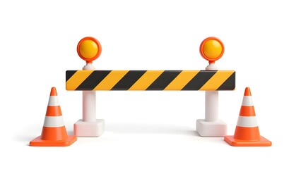 Road construction safety warning