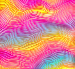 Obraz premium A colorful pattern of circles. Some are red, some are blue, and some are yellow. The circles are arranged in a way that they overlap each other,generative ai