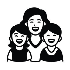 vector illustration of a family
