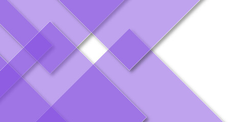 Fototapeta premium Modern luxury pattern of geometric white and purple color background Elegant abstract background with purple and white lines with shadow. white paper transparent material in triangle technology