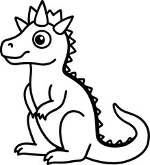 vector illustration of cartoon animal