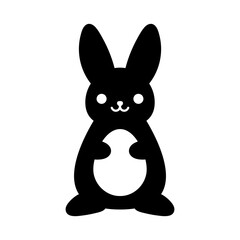 Easter bunny icon.