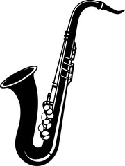 saxophone isolated on white