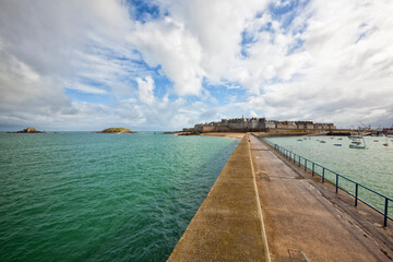 Obraz premium Intra-Muros, the walled City of Saint-Malo, Brittany, France