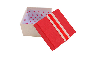 Red gift and new year box.