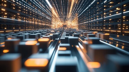 Efficient parcel processing in a vibrant hub