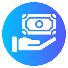 money gradient icon