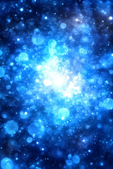 Obraz premium Abstract Blue Glittering Background