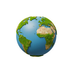Fototapeta premium 3d planet earth isolated on transparent background. planet earth png
