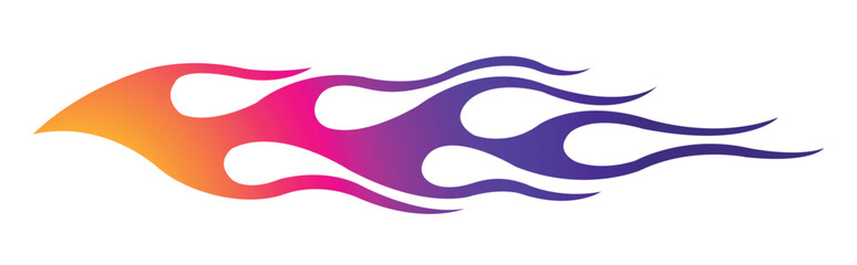 Sports car Speed fire flame decal vinyl sticker. Racing car tribal fire flames vector eps graphic. Side vehicle decoration for car, auto, truck, boat, suv, motorcycle.