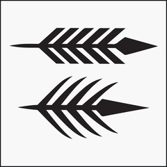 arrow silhouette vector