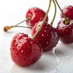 cherries in water
