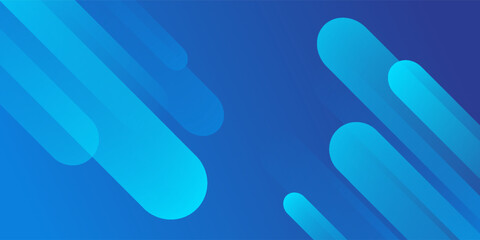 Abstract blue background with diagonal lines. Dynamic shapes composition. Vector illustration