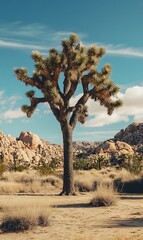 Fototapeta premium a tree in a desert