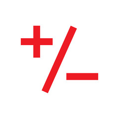 Obraz premium plus minus icon