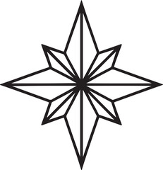 star silhouette victor design image isolated on the white background.