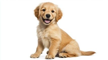 Fototapeta premium Happy Golden Retriever Puppy