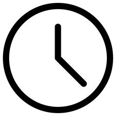 clock outline icon
