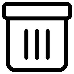 trash outline icon