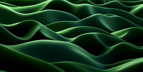 Obraz premium Stock wallpaper background featuring an abstract illustration of a green nature landscape