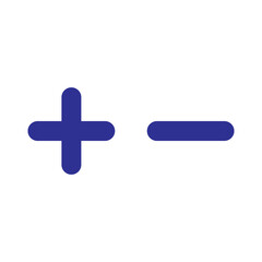 Obraz premium plus and minus icon