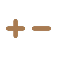 Obraz premium plus and minus icon
