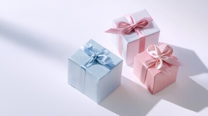 Obraz premium Colorful Gift Boxes with Neatly Tied Bows