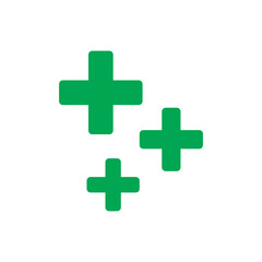 Fototapeta premium pluses icon