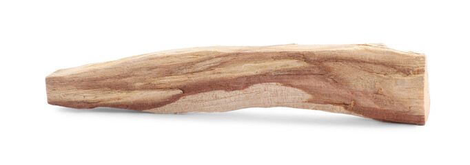 One palo santo stick on white background