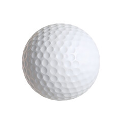3D Render golf ball sports Illustration with transparant background