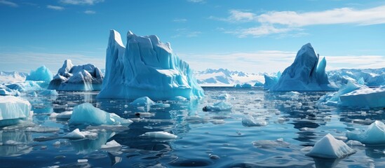 Ice melting because global warming