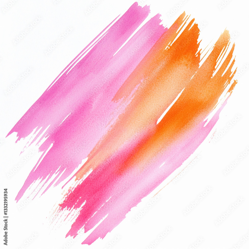 Poster colorful brush strokes illustrating vibrant artistic expression generative ai