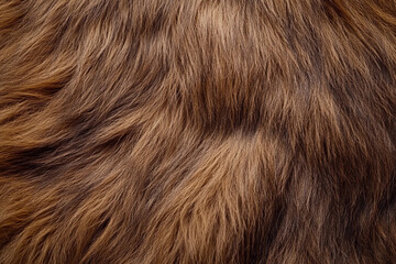 Naklejka premium Textured brown fur highlighting intricate patterns and colors Generative AI