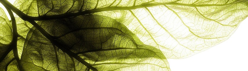 Obraz premium Leaf Veins Abstract Nature Background