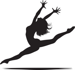 Fototapeta premium female dancer vector