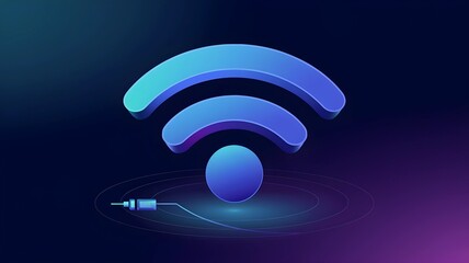 A three signal of Wi-Fi symbol