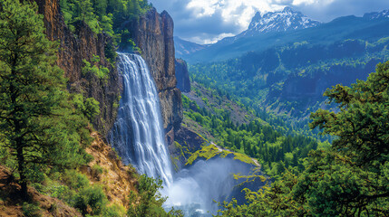  columbia river gorge waterfall wallpaper,
