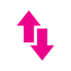 up down arrow icon design illustration