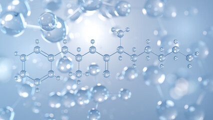 lisdexamfetamine molecular structure 3d, antidepressants structural chemical formula view from a microscope