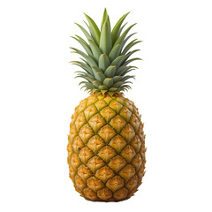 Fototapeta premium Fresh ripe pineapple isolated on a transparent background