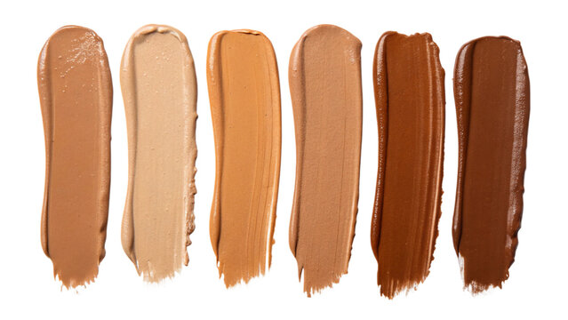 different shades of liquid foundation for diverse skin tones, cosmetic foundation palette samples for makeup brands