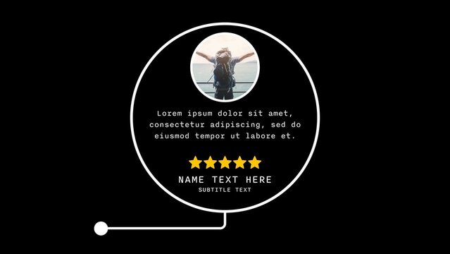 Universal Call Out Testimonial with Image & Star Rating