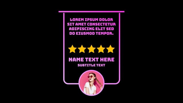 Clean Review Testimonial with Stars & Image